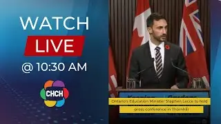 Ontario's Education Minister Stephen Lecce to hold press conference at 10:30 a.m.