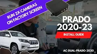 Как подключить две камеры к штатному экрану Toyota PRADO | AutoChimp AC-DUAL-PRADO-2020