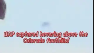 UAP captured hovering above the foothills in Lakewood Colorado. #uapsighting #ufosighting #uaptiktok