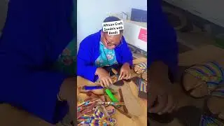 How to make African Craft Sandals with Beads #madeinafrica #handcraftedshoes #africanartisans#diy