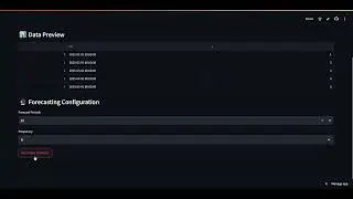 Time Series Forecasting-Streamlit DEMO