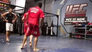Team BJMUTA:  Coach Brian Peterson Working Grappling & Judo with Vinc 