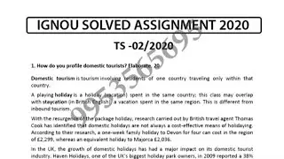 TS-2 Solved Assignment 2020