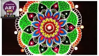 Floral rangoli | Art with Creativity