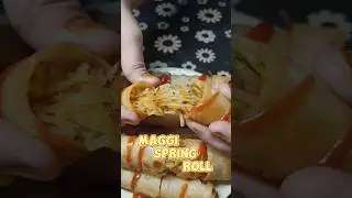 Maggi Spring roll #food #recipe #maggi