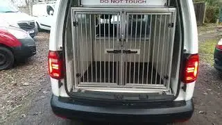 LJ18 EYF eX-Police VW Caddy K9 Van AC & Dog Cages