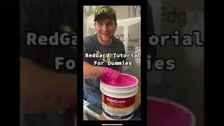 RedGard waterproofing. #shorts #youtubeshorts