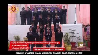 English to Sanskrit shloks -SSS school choir #schoollife #viral #admission #choir