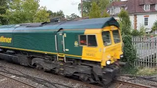 Class 66 | 66593 + 66528 &lsquo;Madge Elliot MBE&rsquo; | Freightliner