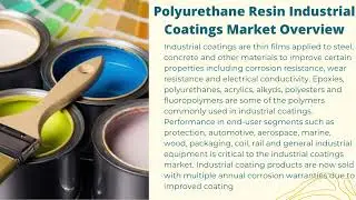 Polyurethane Resin Industrial Coatings Market