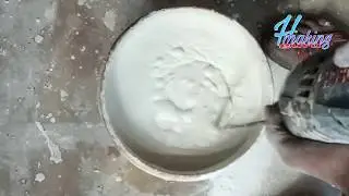 Putty mix with drill machine