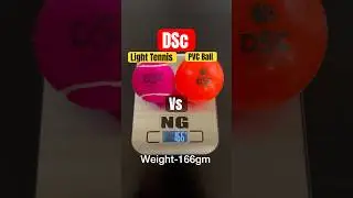 DSc Light Tennis Vs DSc PVC Ball Weight Deference #tennisballcricket#ngsports
