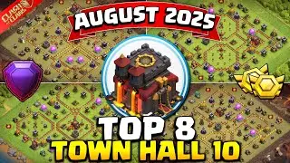 TOP 8! BEST Town Hall 10 (TH10) Base Layout + Copy Link 2025 | NEW TH10 WAR BASE | Clash of Clans 