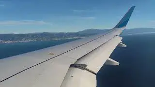 Approach and landing at Málaga Pablo Ruiz Picasso Airport (AGP), Spain