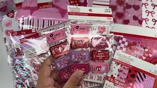 ♥️ MICHAELS valentine haul ♥️ w/ flip through of the NEW paper pads 🎀