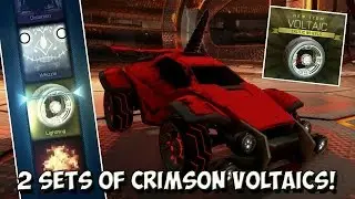 I GOT ANOTHER SET OF RED VOLTAIC (LIGHTNING) WHEELS! | Trading EVERY Mystery Decal In Rocket League!