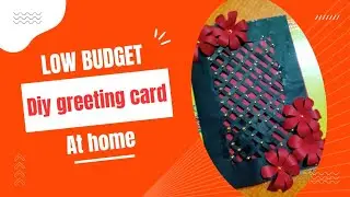 Simple Greeting card making at Home 🏡🌺🦋#greetingcard #papercraft #subscribe #tutorial 