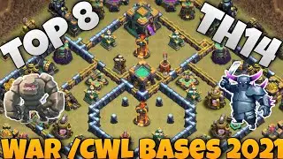 *NEW* TOP 8 TH14 WAR BASE WITH LINK | Best Th14 War/CWL Base 2021 Sep! Clash Of Clans