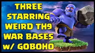 Learn How to 3 Star Weird TH9 War Bases using GoBoHo Attack Strategy | Clash of Clans