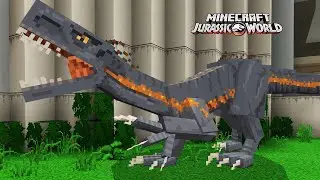 HE CREADO AL DINOSAURIO SUPERHIBRIDO INDORAPTOR DINOSAURIO DEFINITIVO! JURASSIC WORLD DLC Minecraft