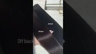 Which is your hair color? Comparison of Jet black and Off black✨ #haircolor #healthyhair