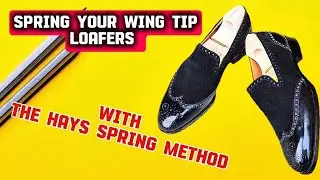 How to SPRING LOAFERS WITH WING TIP #shoemaking #shoes #shoepatternmaking #shoes #shoeart 