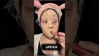 She Used A Strange Makeup Technique #ytshorts