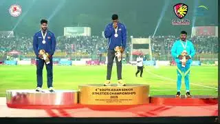 MEDAL CEREMONY OF JAVELIN THROW MENS FINALS - RUMESH WON THE GOLD, SUMEDHA WON THE SILVER