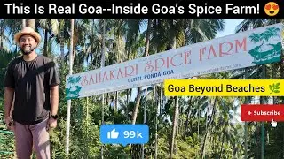 This Side of Goa Will Surprise You 😍 | Sahakari Spice Farm Tour | Unexplored Goa #travelvlog
