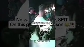 Josh Block spits on random person #joshblock #crashout