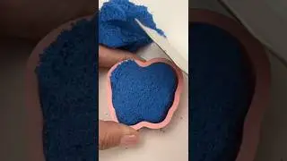 Satisfying blue kinetic sand. #kineticsand #satisfying #asmr #shorts