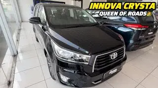 2025 Black Innova Crysta GX (Black) &ndash; Full Walkaround | Priced at ₹21.71 Lakh ✅