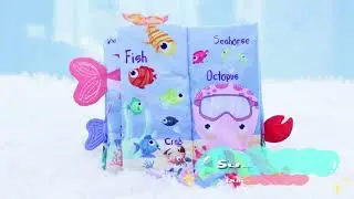 Interactive Sea Animals Tails Cloth Book | Crinkle Pages, Tails & Teether
