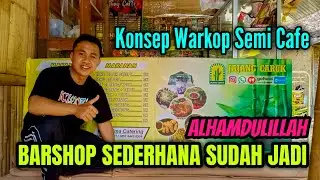 LANJUT RENOVASI warung kopi sederhana konsep warkop semi cafe