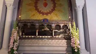 St. Margaret Mary Alacoque incorrupt body in the Chapel of the Apparitions,  Paray-le-Monial, France