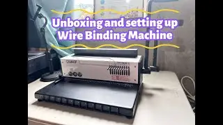 Wire Binding Machine Quaff Unboxing and Setting up Good for planners, journals, and calendars