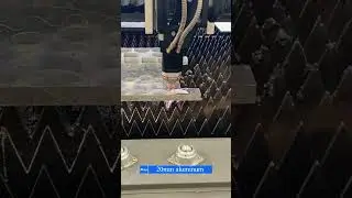 Watch 20000W Fiber Laser Cutting Machine Cut 20mm Aluminum