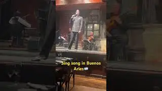 Tango show singer#travel #travelvlog #bucketlist #lovestory #buenosaires #tango #zulu#singer