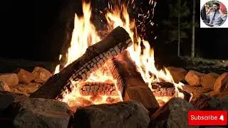 Relaxing Piano Music with Fire Sounds for Deep Sleep, Meditation & Stress Relief