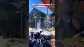 C&oacute;mo grabar im&aacute;genes de bater&iacute;a &eacute;picas. C&oacute;mo pasar de una imagen aburrida tocando la bater&iacute;a #shorts