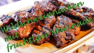 Wildschweinnackensteak mit fruchtiger Marinade Y-BBQ