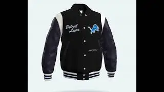 Detroit Lions Varsity Bomber Jacket