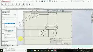 How to Change Angle of Projection in Solidworks Drawing (Drafting) -- Tamil