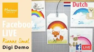 Regenboog kaarten maken | Digi-Demo Rianne | Woensdag 8 Juni 2022 | Cardmaking