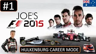 F1 2015 (PS4 Gameplay) - Hulkenburg Career Mode - Episode 1: Australian Grand Prix!