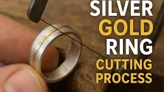 Silver Gold Ring Cutting Process | Professional Jewelry Making Step by Step&hellip;