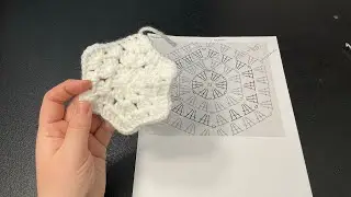 Tutorial a crochet: hexagono granny perfecto para abrigo tejido (clase nivel principiante)