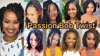 Passion Twist Bob Hairstyles for Ladies | Bob Spring Braids | Twist Braids Hairstyles 2024