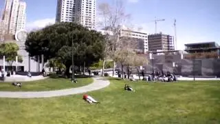 Lost control, almost took a bum's face off