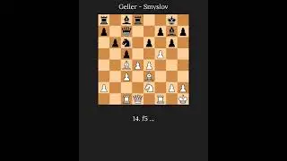 📌 Geller, Efim vs Smyslov, Vasily #Geller #Smyslov #Candidates1965 #ChessHistory #ChessPulse #Chess